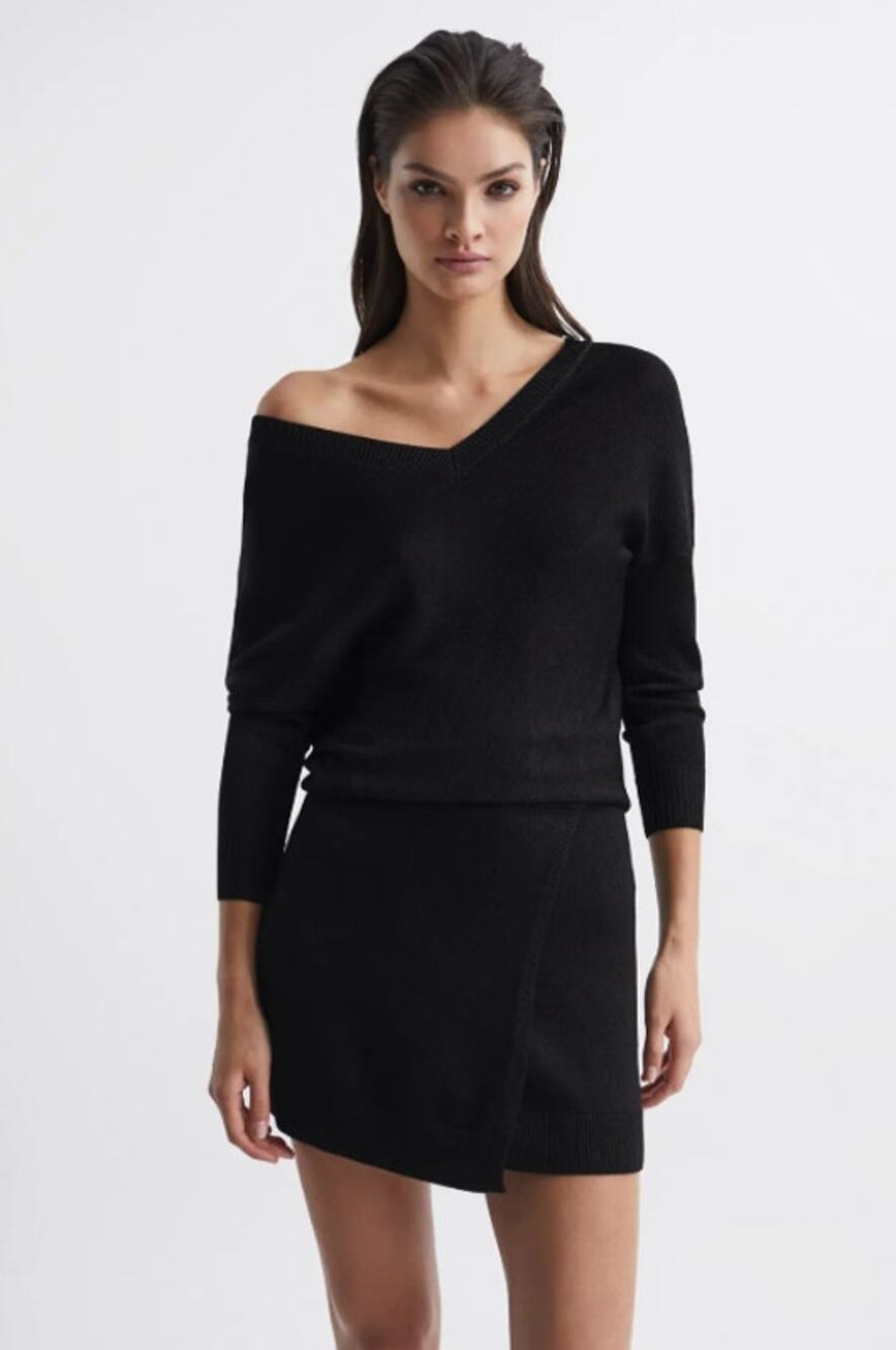 🖤 Sonia After-Dark Knitted Bodycon Dress Black XS NWT